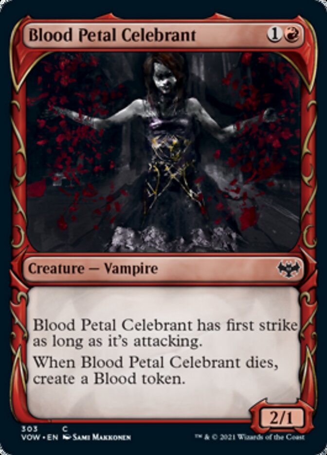 Blood Petal Celebrant (Showcase Fang Frame) [Innistrad: Crimson Vow] | Gauntlet Hobbies - Angola