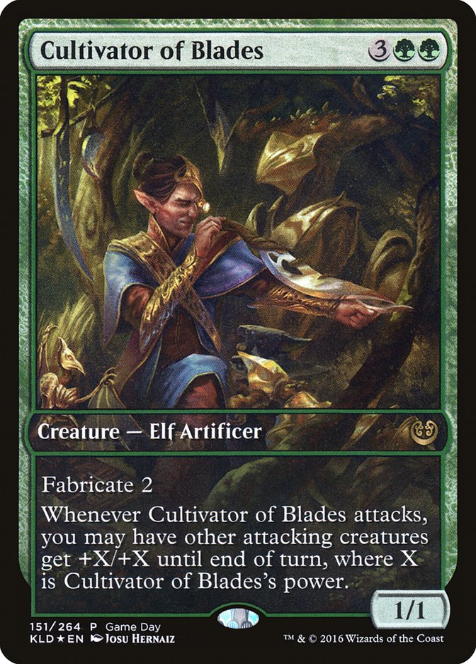 Cultivator of Blades (Game Day) [Kaladesh Promos] | Gauntlet Hobbies - Angola