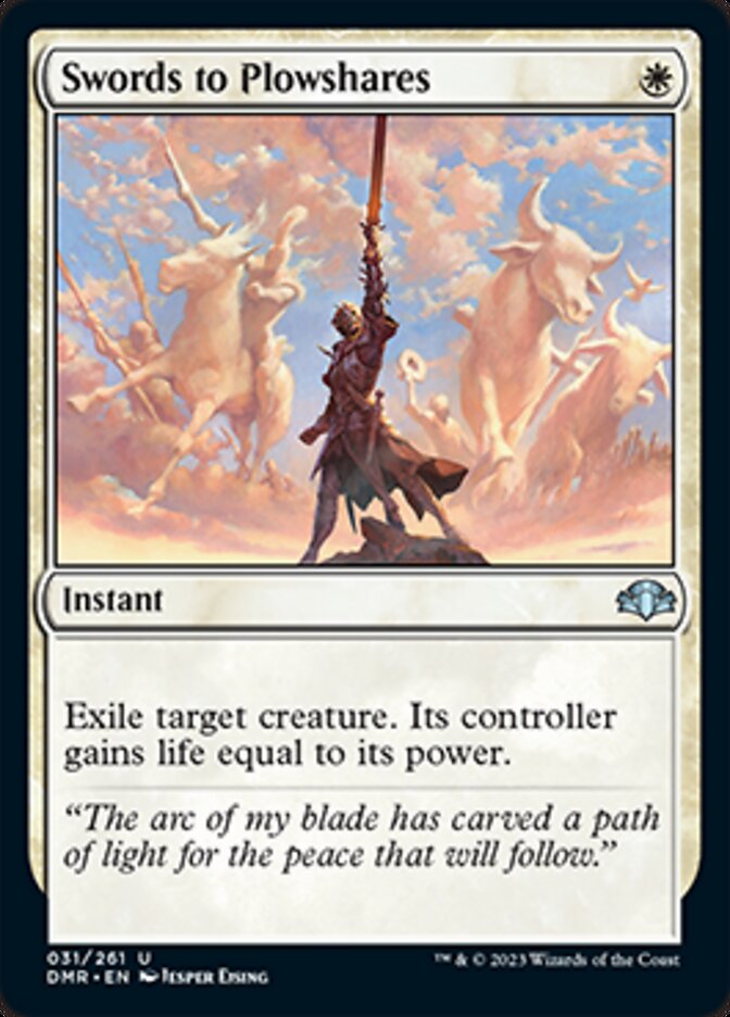 Swords to Plowshares [Dominaria Remastered] | Gauntlet Hobbies - Angola