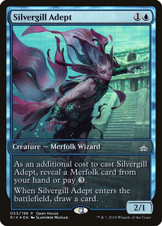 Silvergill Adept (Open House) (Extended) [Rivals of Ixalan Promos] | Gauntlet Hobbies - Angola