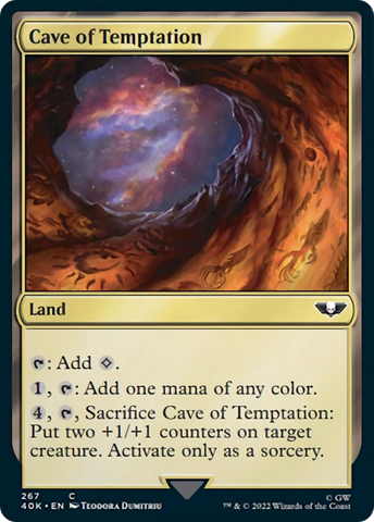 Cave of Temptation (Surge Foil) [Universes Beyond: Warhammer 40,000]