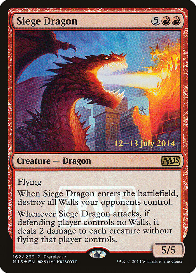 Siege Dragon [Magic 2015 Promos] | Gauntlet Hobbies - Angola