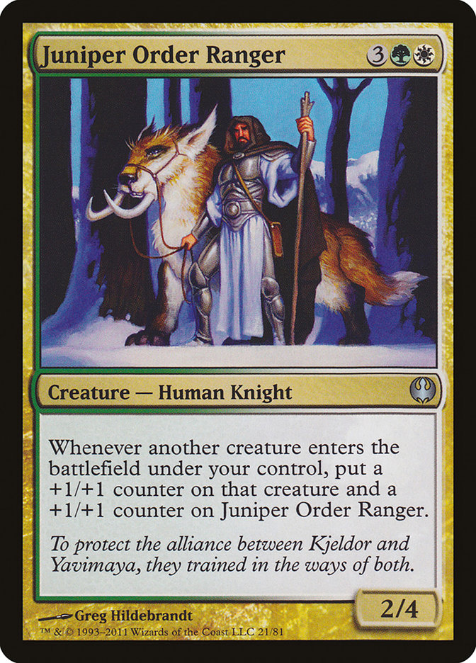 Juniper Order Ranger [Duel Decks: Knights vs. Dragons] | Gauntlet Hobbies - Angola