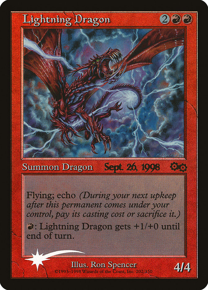 Lightning Dragon [Urza's Saga Promos] | Gauntlet Hobbies - Angola