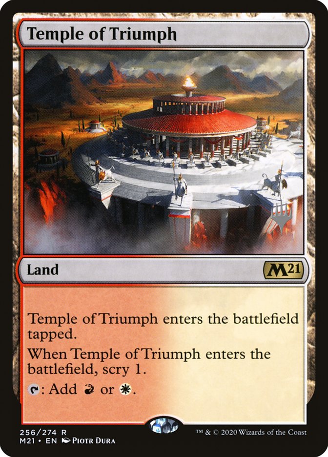 Temple of Triumph (Promo Pack) [Core Set 2021 Promos] | Gauntlet Hobbies - Angola