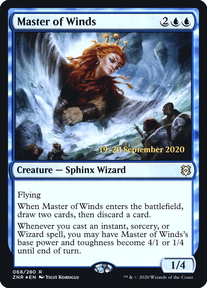 Master of Winds [Zendikar Rising Prerelease Promos] | Gauntlet Hobbies - Angola