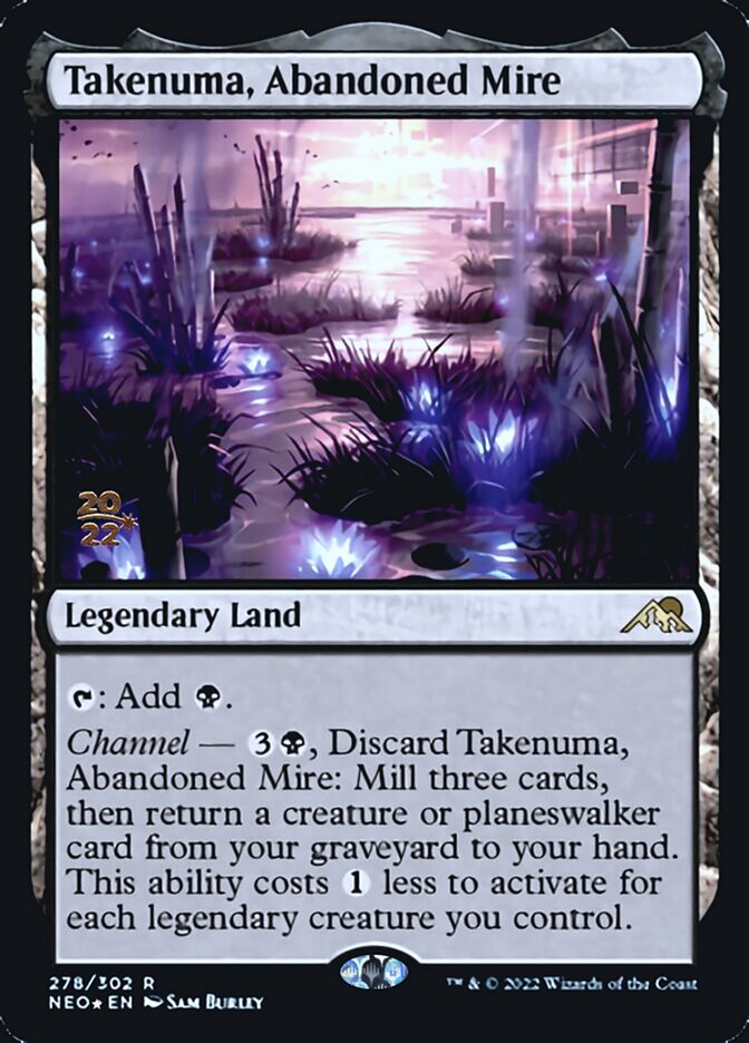 Takenuma, Abandoned Mire [Kamigawa: Neon Dynasty Prerelease Promos] | Gauntlet Hobbies - Angola