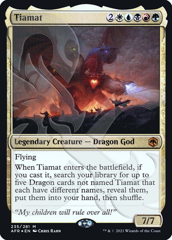 Tiamat (Ampersand Promo) [Dungeons & Dragons: Adventures in the Forgotten Realms Promos]