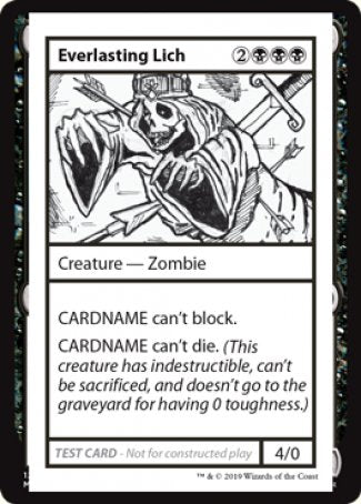 Everlasting Lich (2021 Edition) [Mystery Booster Playtest Cards] | Gauntlet Hobbies - Angola