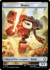 Robot // Treasure (0018) Double-Sided Token [Fallout Tokens] | Gauntlet Hobbies - Angola