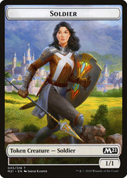 Cat (011) // Soldier Double-sided Token [Core Set 2021 Tokens]