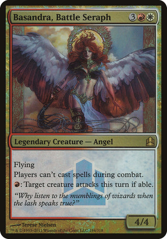 Basandra, Battle Seraph (Launch) (Oversized) [Commander 2011 Oversized]