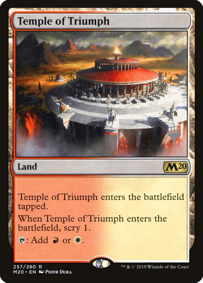 Temple of Triumph (Promo Pack) [Core Set 2020 Promos] | Gauntlet Hobbies - Angola