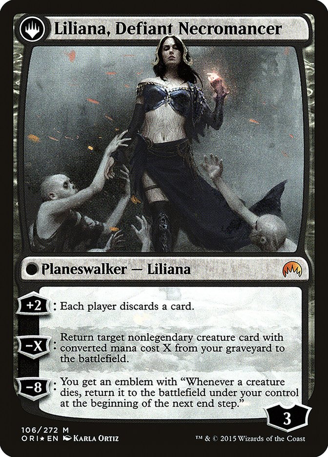 Liliana, Heretical Healer // Liliana, Defiant Necromancer [Magic Origins Prerelease Promos] | Gauntlet Hobbies - Angola