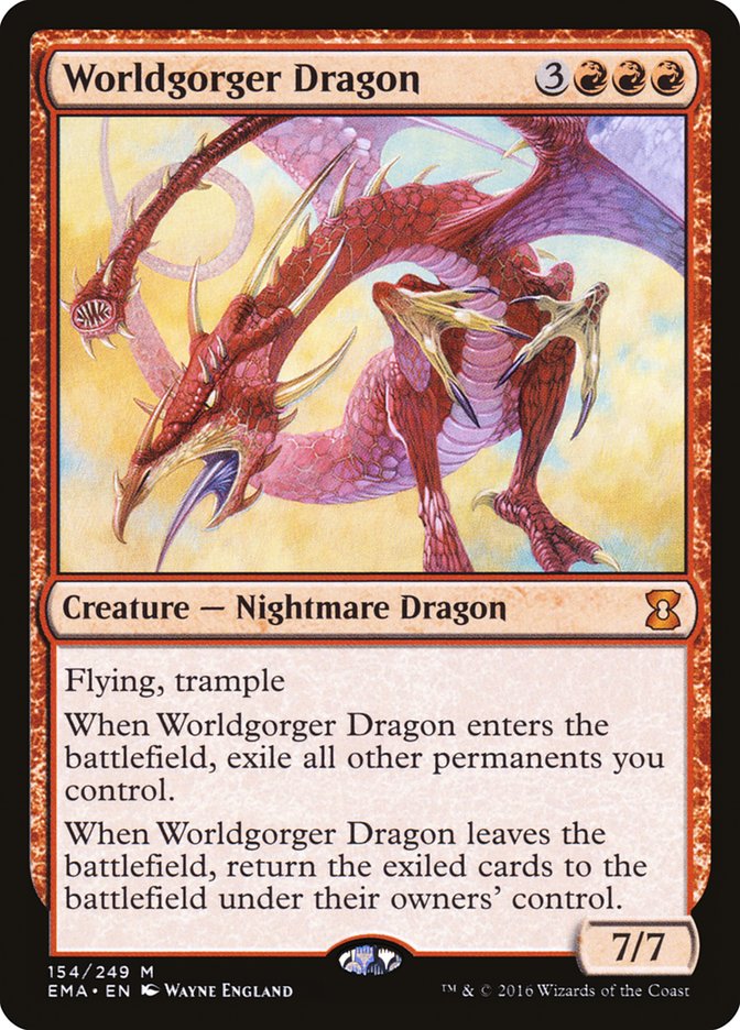 Worldgorger Dragon [Eternal Masters] | Gauntlet Hobbies - Angola