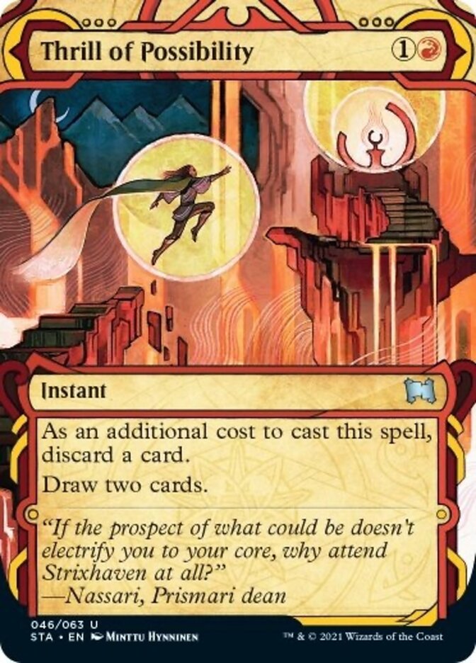 Thrill of Possibility (Foil Etched) [Strixhaven: School of Mages Mystical Archive] | Gauntlet Hobbies - Angola