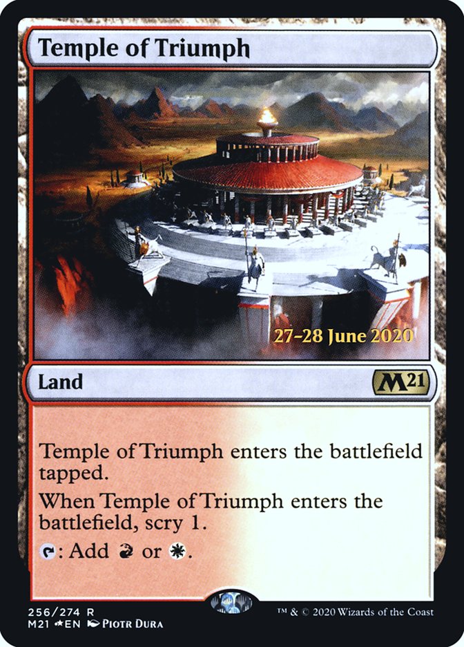 Temple of Triumph [Core Set 2021 Prerelease Promos] | Gauntlet Hobbies - Angola