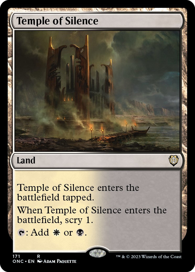 Temple of Silence [Phyrexia: All Will Be One Commander] | Gauntlet Hobbies - Angola
