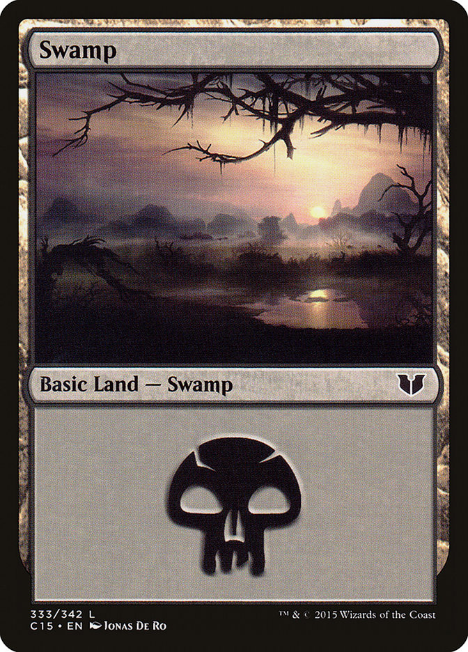 Swamp (333) [Commander 2015] | Gauntlet Hobbies - Angola
