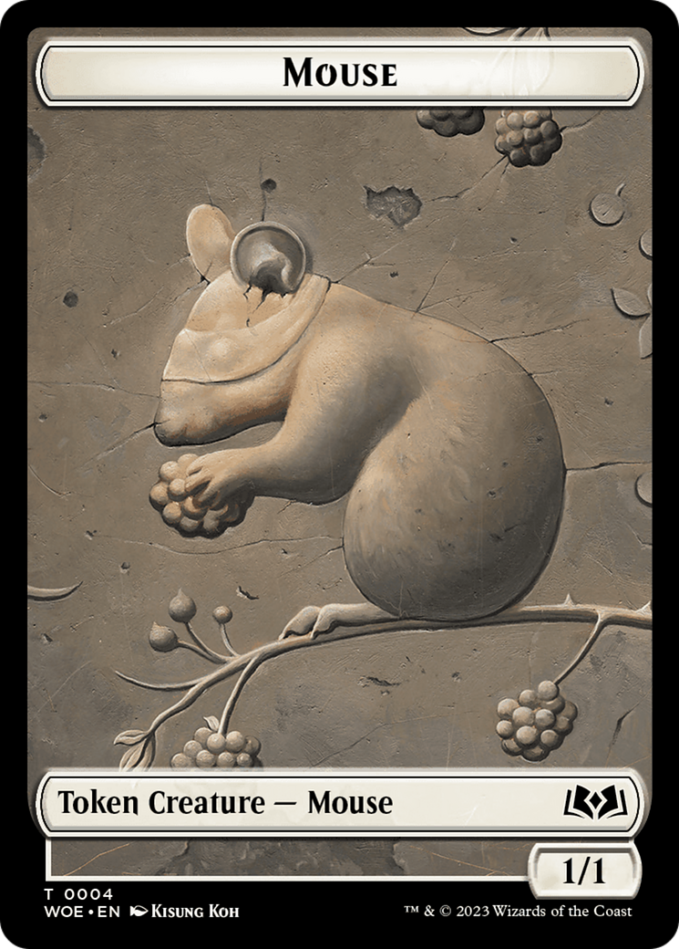 Mouse // Food (0011) Double-Sided Token [Wilds of Eldraine Tokens] | Gauntlet Hobbies - Angola