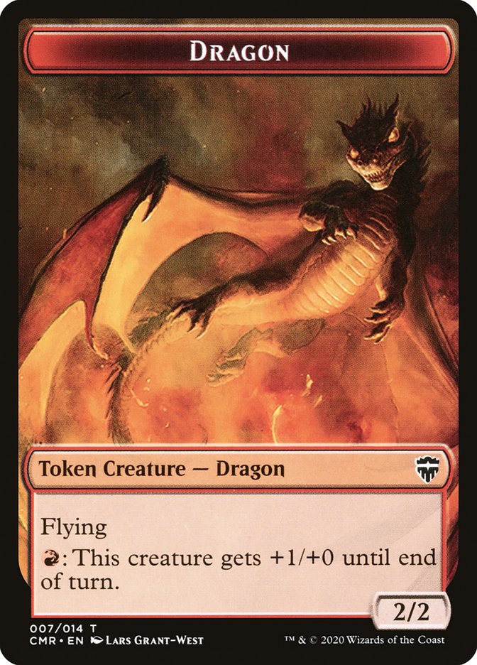 Dragon // Golem Token [Commander Legends Tokens] | Gauntlet Hobbies - Angola
