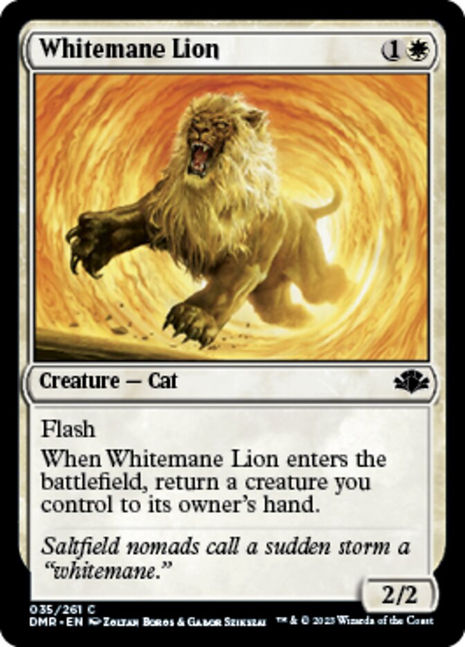 Whitemane Lion [Dominaria Remastered] | Gauntlet Hobbies - Angola