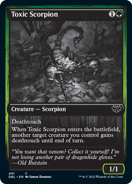 Toxic Scorpion [Innistrad: Double Feature] | Gauntlet Hobbies - Angola