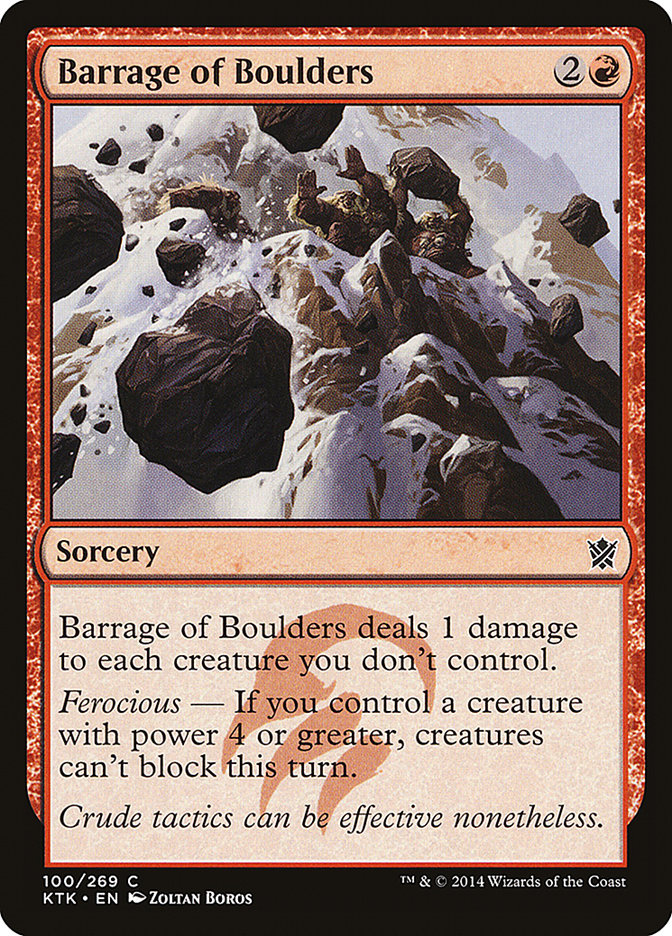 Barrage of Boulders [Khans of Tarkir] | Gauntlet Hobbies - Angola