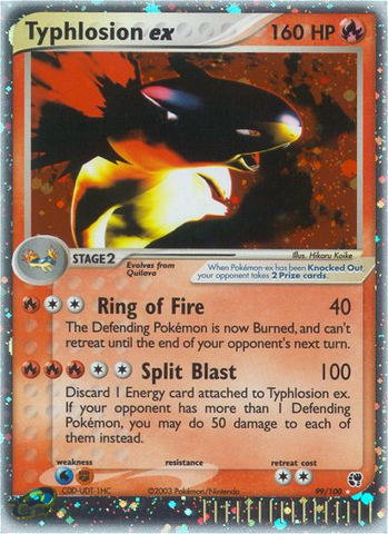 Typhlosion ex (99/100) [EX: Sandstorm]