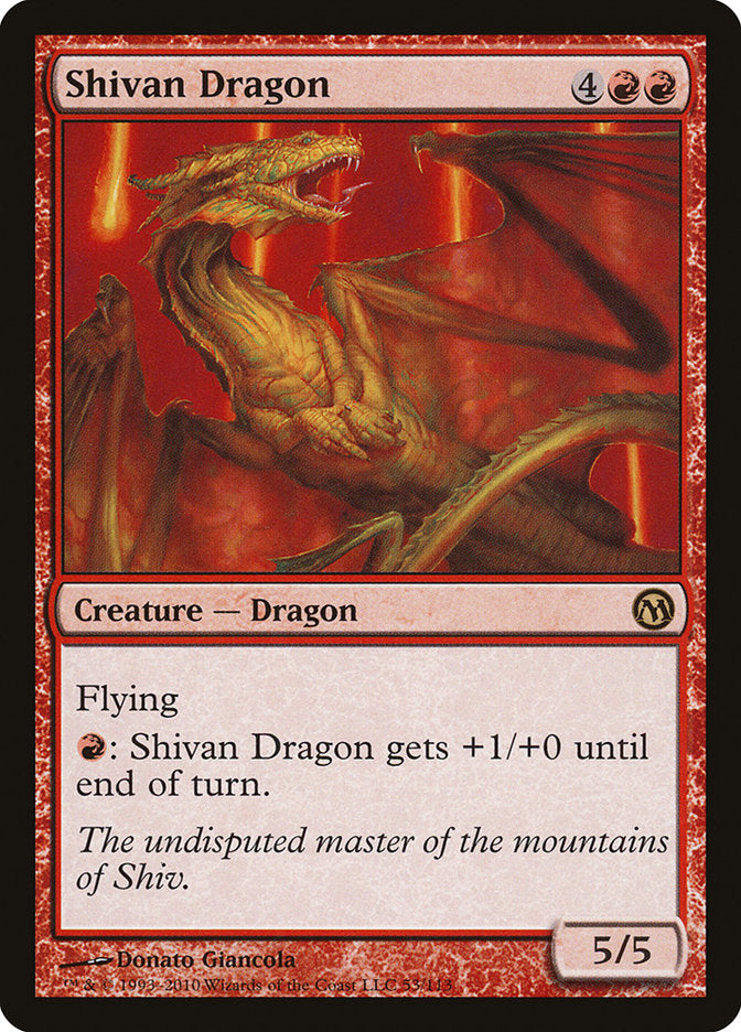 Shivan Dragon [Duels of the Planeswalkers] | Gauntlet Hobbies - Angola