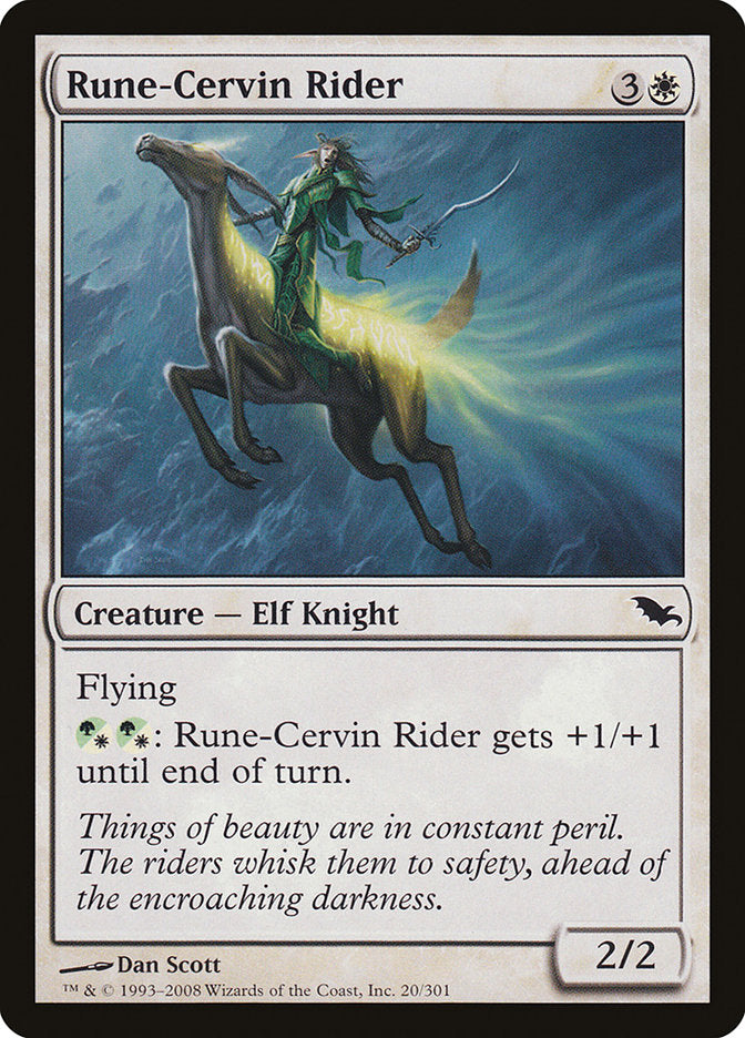 Rune-Cervin Rider [Shadowmoor] | Gauntlet Hobbies - Angola
