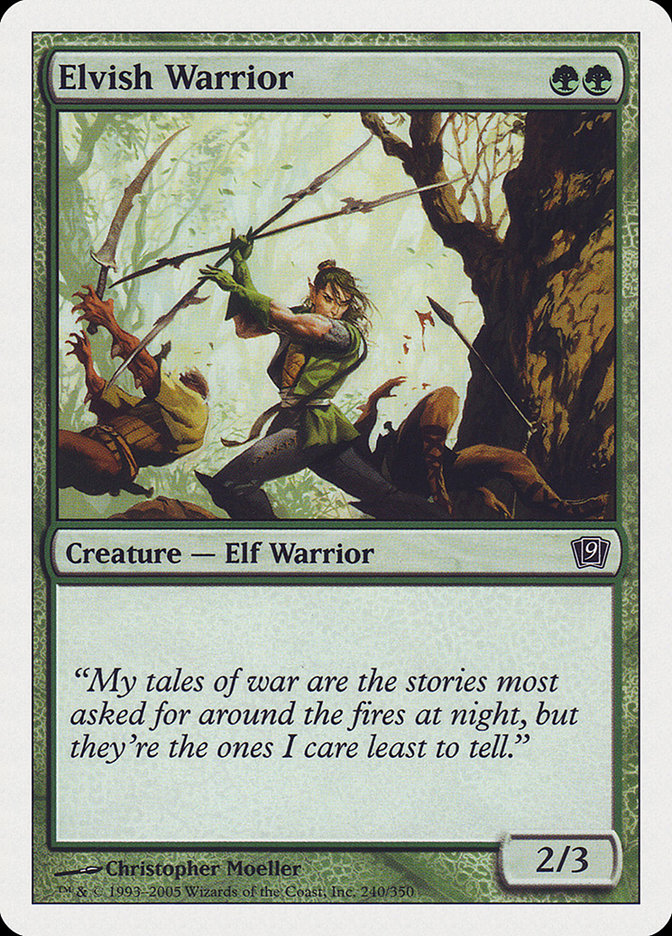 Elvish Warrior [Ninth Edition] | Gauntlet Hobbies - Angola