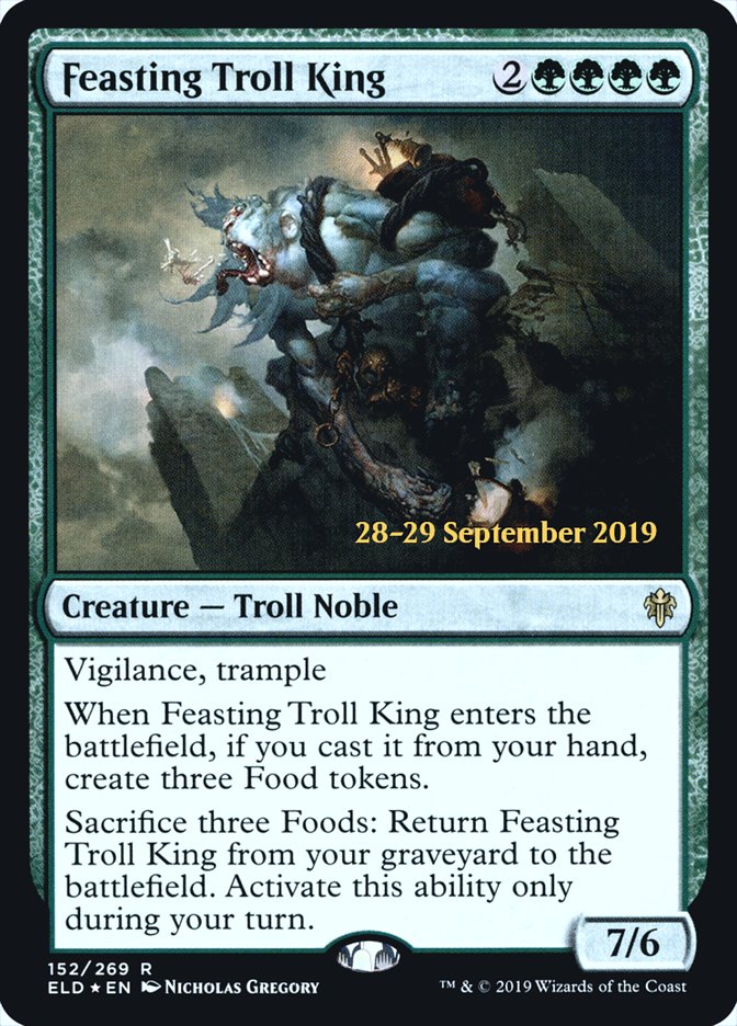 Feasting Troll King [Throne of Eldraine Prerelease Promos] | Gauntlet Hobbies - Angola