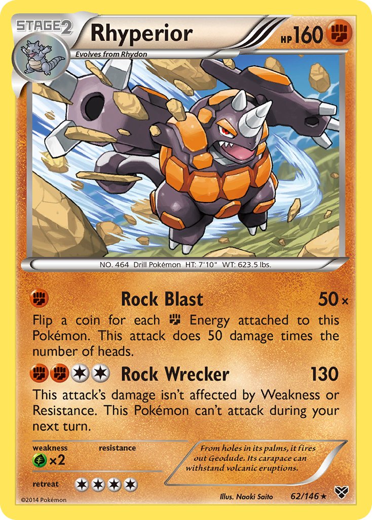Rhyperior (62/146) (Cosmos Holo) (Blister Exclusive) [XY: Base Set] | Gauntlet Hobbies - Angola