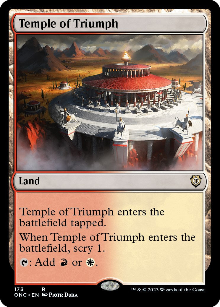 Temple of Triumph [Phyrexia: All Will Be One Commander] | Gauntlet Hobbies - Angola