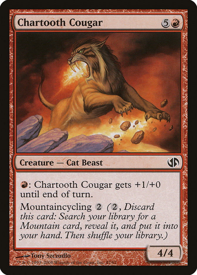 Chartooth Cougar [Duel Decks: Jace vs. Chandra] | Gauntlet Hobbies - Angola