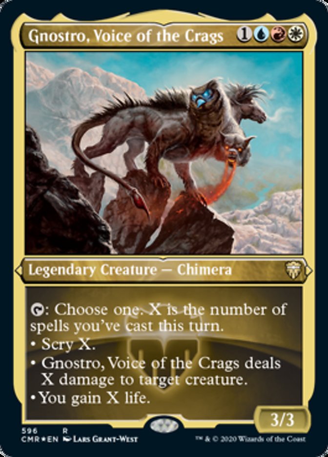 Gnostro, Voice of the Crags (Etched) [Commander Legends] | Gauntlet Hobbies - Angola