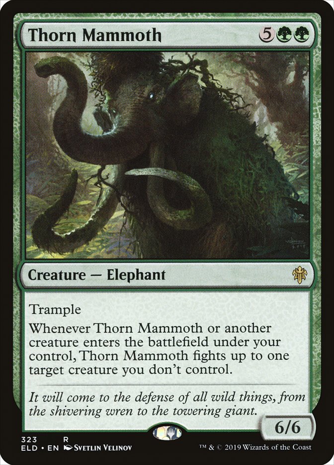 Thorn Mammoth [Throne of Eldraine] | Gauntlet Hobbies - Angola