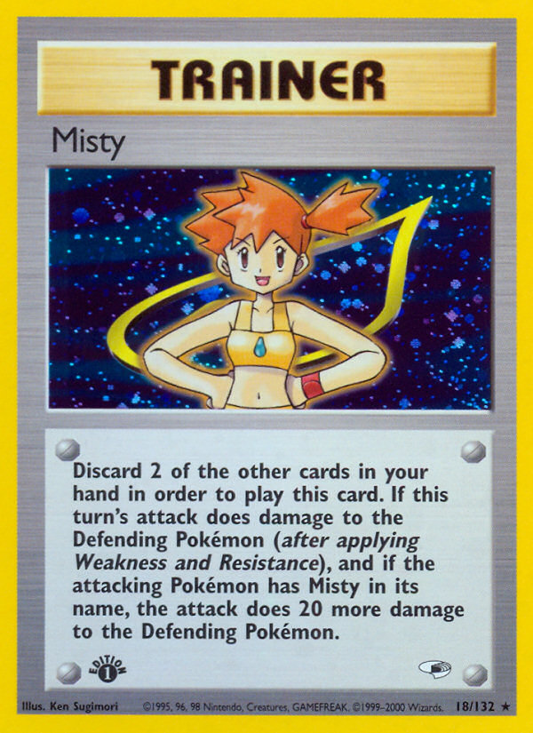 Misty (18/132) [Gym Heroes 1st Edition] | Gauntlet Hobbies - Angola