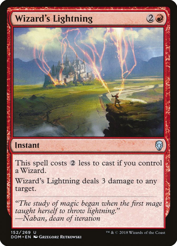 Wizard's Lightning [Dominaria] | Gauntlet Hobbies - Angola