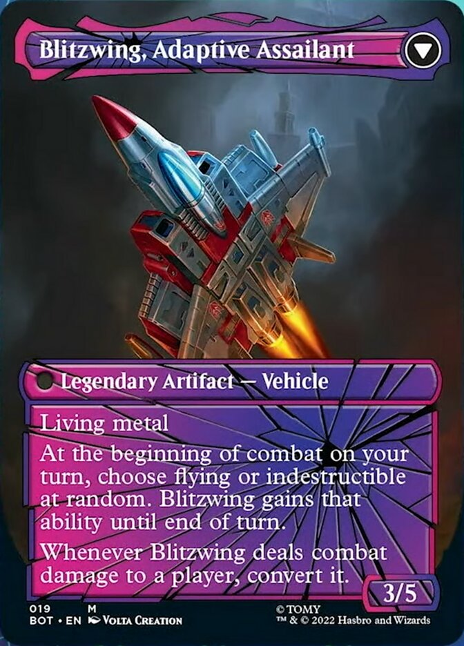 Blitzwing, Cruel Tormentor // Blitzwing, Adaptive Assailant (Shattered Glass) [Universes Beyond: Transformers] | Gauntlet Hobbies - Angola