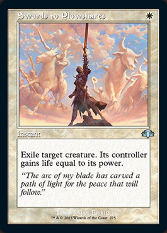 Swords to Plowshares (Retro) [Dominaria Remastered] | Gauntlet Hobbies - Angola