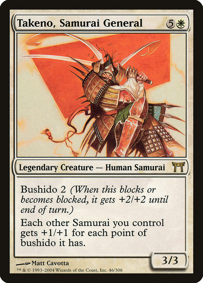 Takeno, Samurai General [Champions of Kamigawa] | Gauntlet Hobbies - Angola