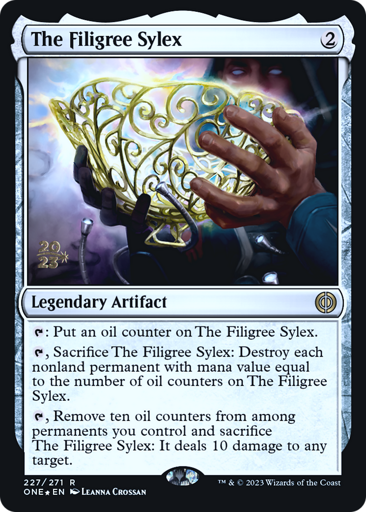 The Filigree Sylex [Phyrexia: All Will Be One Prerelease Promos] | Gauntlet Hobbies - Angola
