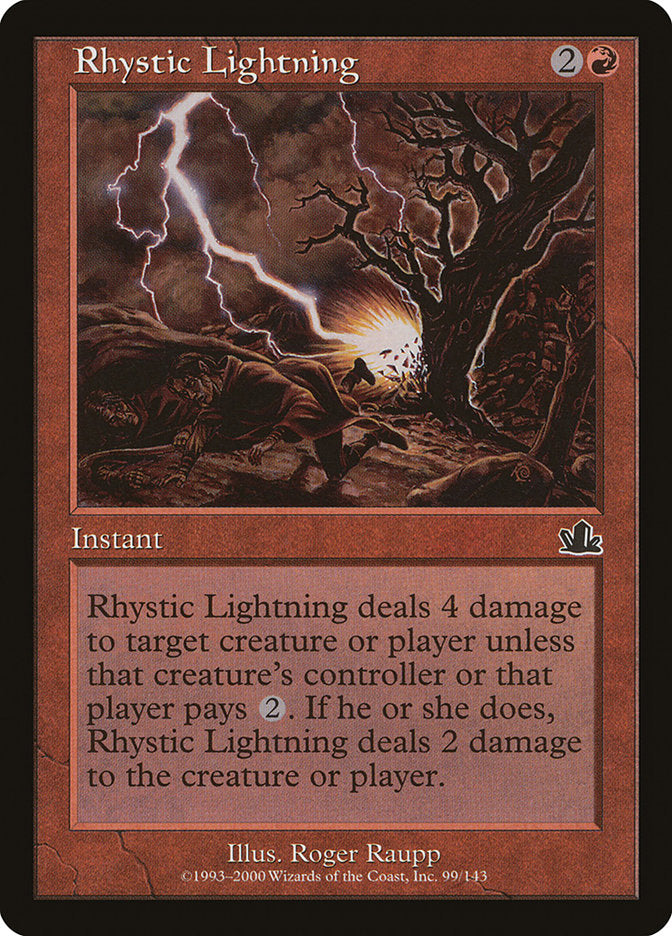 Rhystic Lightning [Prophecy] | Gauntlet Hobbies - Angola