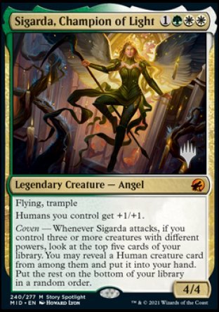 Sigarda, Champion of Light (Promo Pack) [Innistrad: Midnight Hunt Promos] | Gauntlet Hobbies - Angola