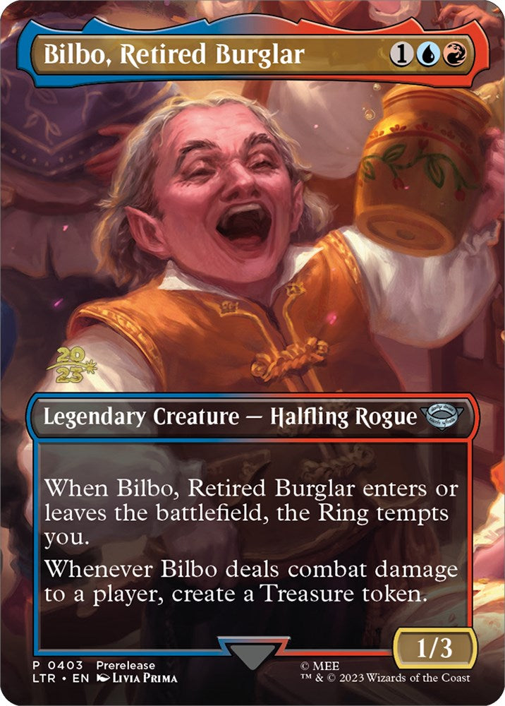 Bilbo, Retired Burglar [The Lord of the Rings: Tales of Middle-Earth Prerelease Promos] | Gauntlet Hobbies - Angola