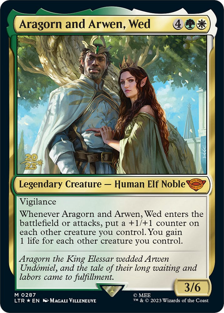 Aragorn and Arwen, Wed [The Lord of the Rings: Tales of Middle-Earth Prerelease Promos] | Gauntlet Hobbies - Angola