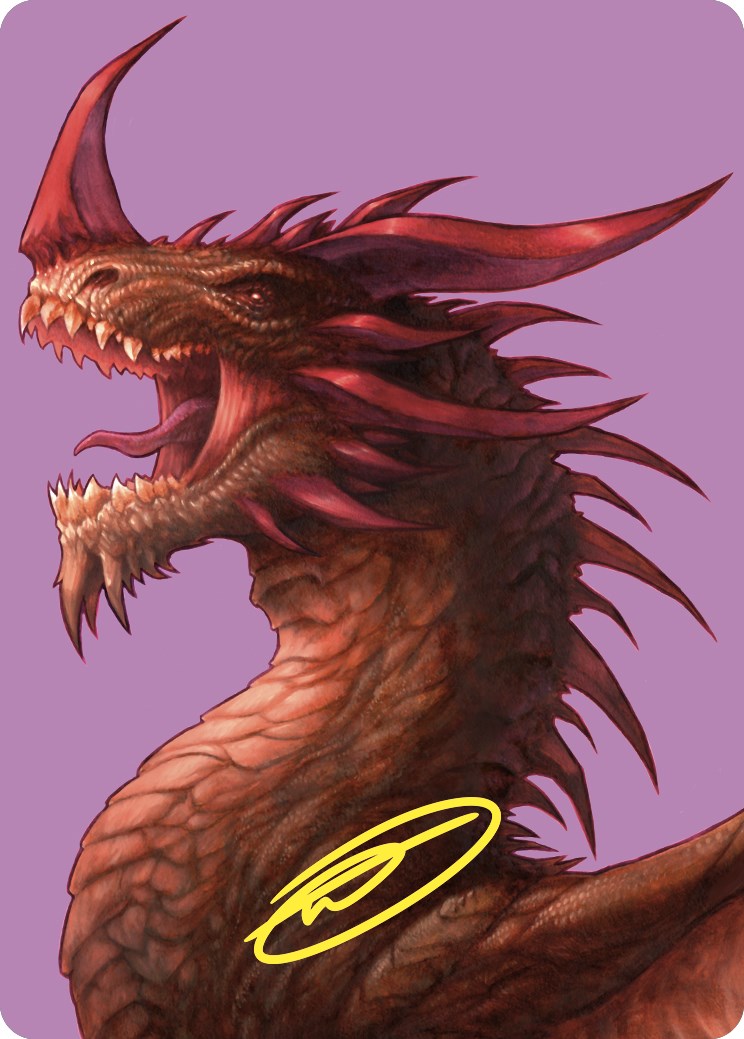 The Ur-Dragon Art Card (Gold-Stamped Signature) [Commander Masters Art Series] | Gauntlet Hobbies - Angola
