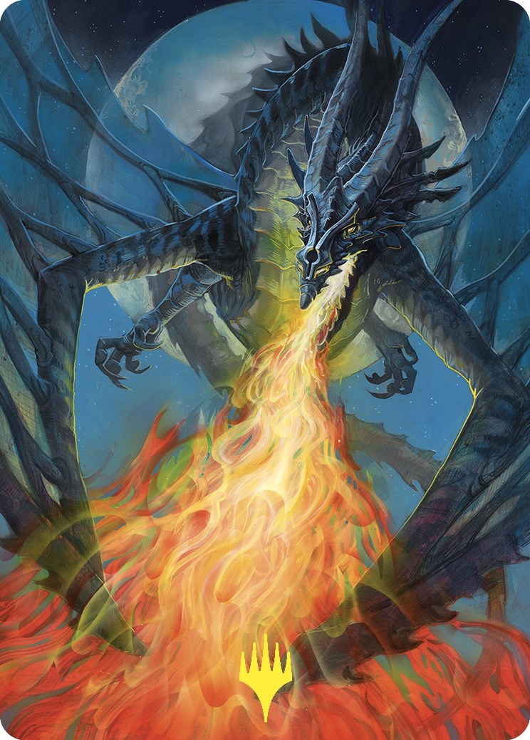 Balefire Dragon Art Card (Gold-Stamped) [Commander Masters Art Series] | Gauntlet Hobbies - Angola